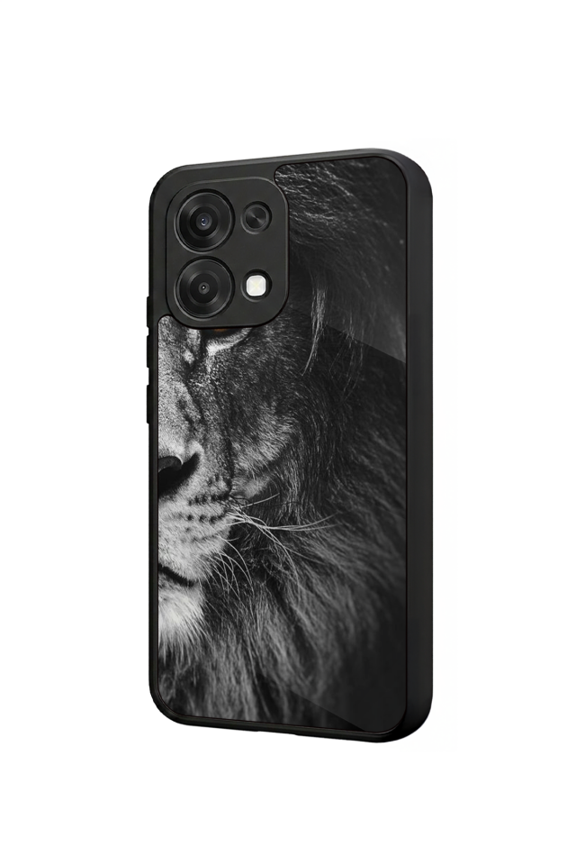 Oppo A6 Pro Uyumlu Aslan Tasarımlı Glossy Premium Kılıf