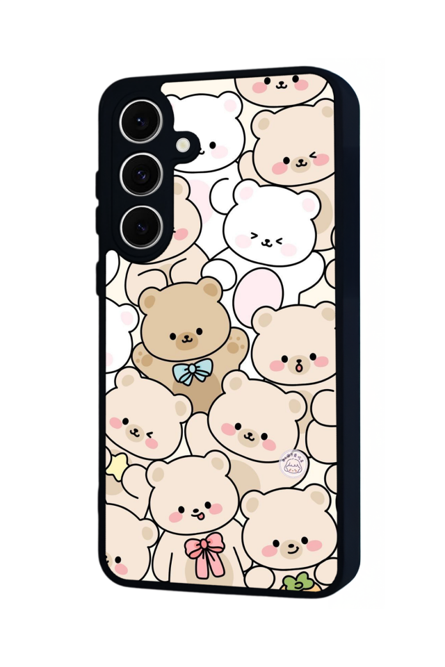 Samsung Galaxy S24 FE Uyumlu Ayı Tasarımlı Glossy Premium Kılıf