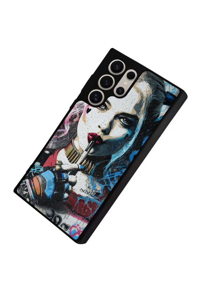 Samsung Galaxy S23 Ultra Uyumlu HarleyQueen Tasarımlı Glossy Premium Kılıf