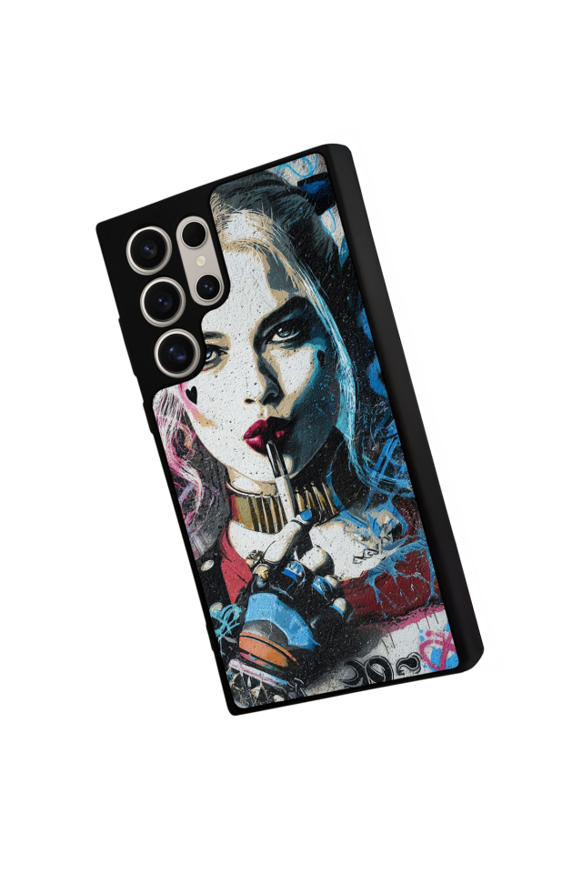 Samsung Galaxy S23 Ultra Uyumlu HarleyQueen Tasarımlı Glossy Premium Kılıf