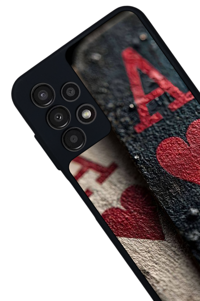 Samsung Galaxy A13 Uyumlu Kart Tasarımlı Glossy Premium Kılıf