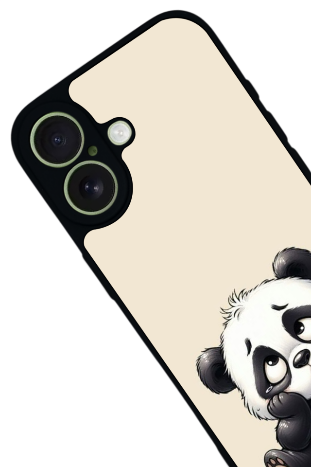 iPhone 17 Uyumlu Panda Tasarımlı Glossy Premium Kılıf