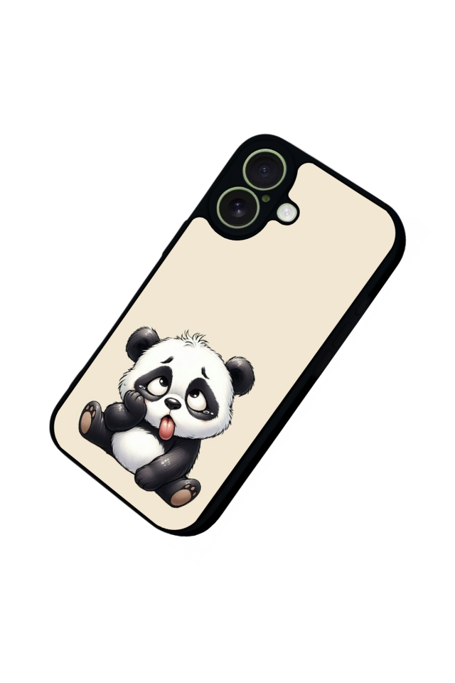 iPhone 17 Uyumlu Panda Tasarımlı Glossy Premium Kılıf