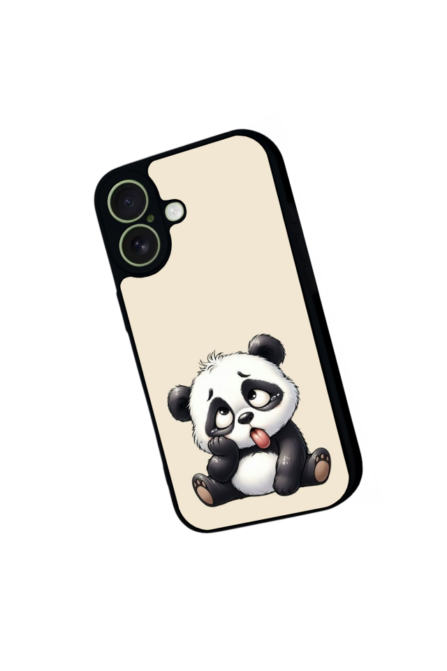 iPhone 17 Uyumlu Panda Tasarımlı Glossy Premium Kılıf