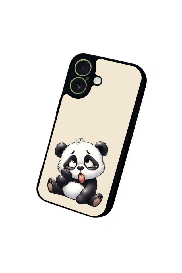 iPhone 17 Uyumlu Panda Tasarımlı Glossy Premium Kılıf