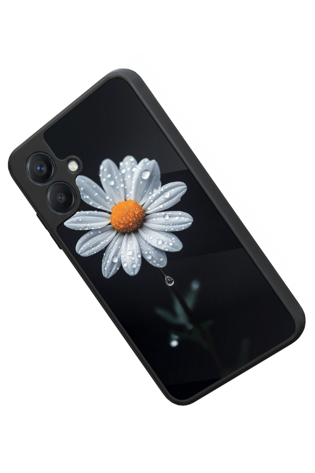 Samsung Galaxy A07 Uyumlu Papatya Tasarımlı Glossy Premium Kılıf