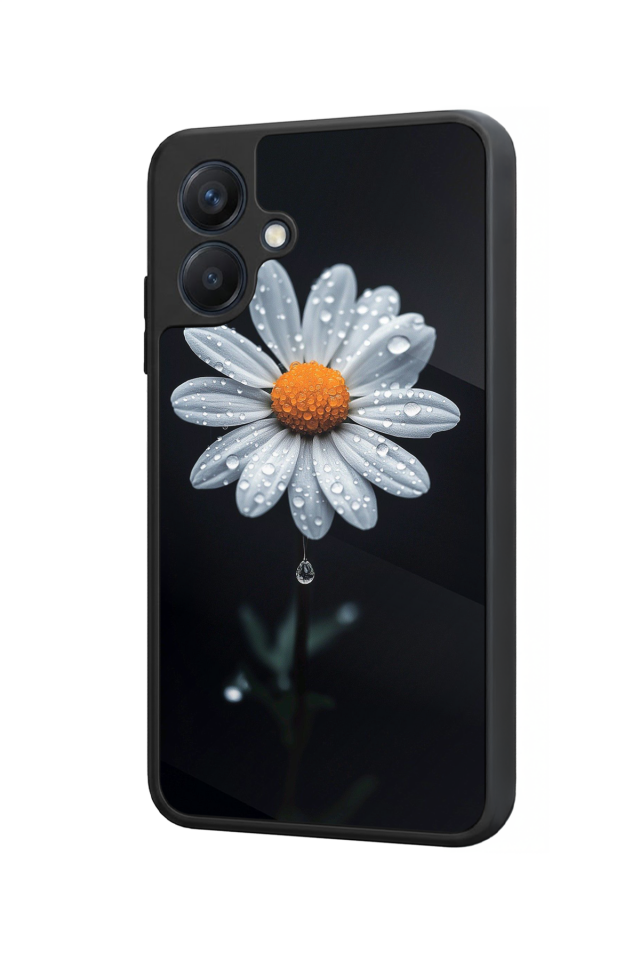 Samsung Galaxy A07 Uyumlu Papatya Tasarımlı Glossy Premium Kılıf