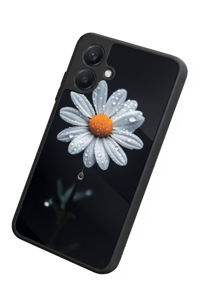 Samsung Galaxy A07 Uyumlu Papatya Tasarımlı Glossy Premium Kılıf