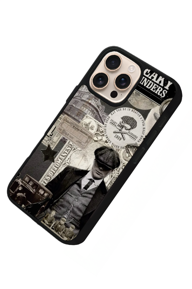 iPhone 15 Pro Max Uyumlu Peaky Blinders Tasarımlı Glossy Premium Kılıf