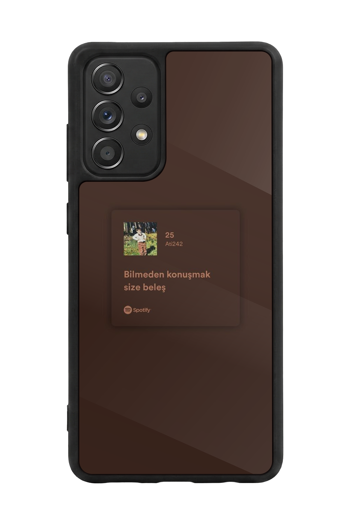 Samsung Galaxy A72 Uyumlu Sarki Sozleri Tasarımlı Glossy Premium Kılıf