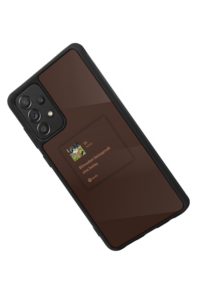 Samsung Galaxy A72 Uyumlu Sarki Sozleri Tasarımlı Glossy Premium Kılıf