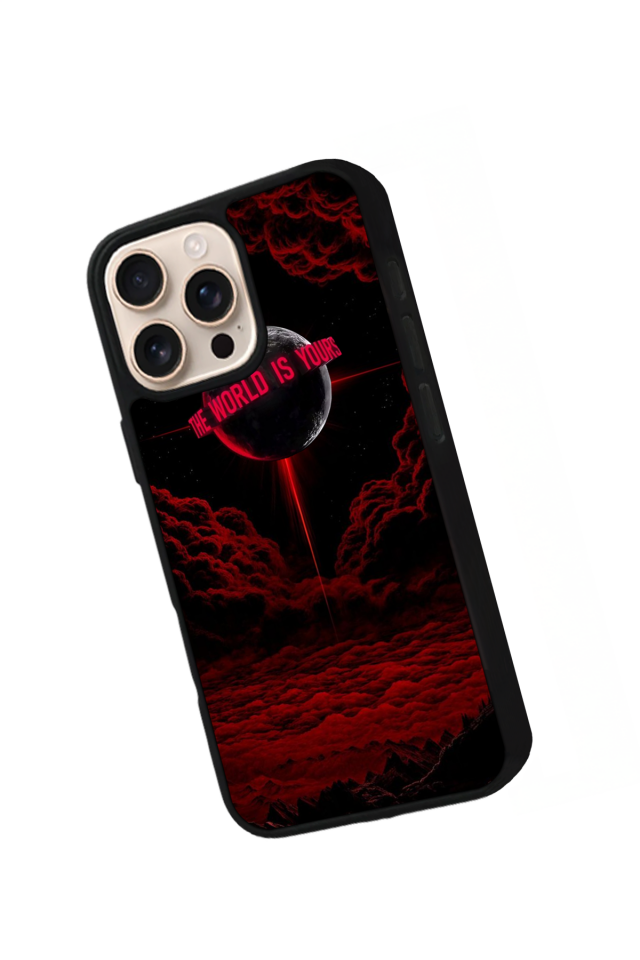 iPhone 16 Pro Uyumlu Scarface Tasarımlı Glossy Premium Kılıf