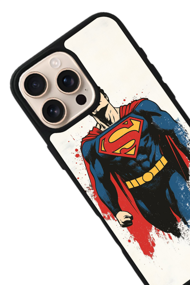 iPhone 14 Pro Uyumlu Superman Tasarımlı Glossy Premium Kılıf