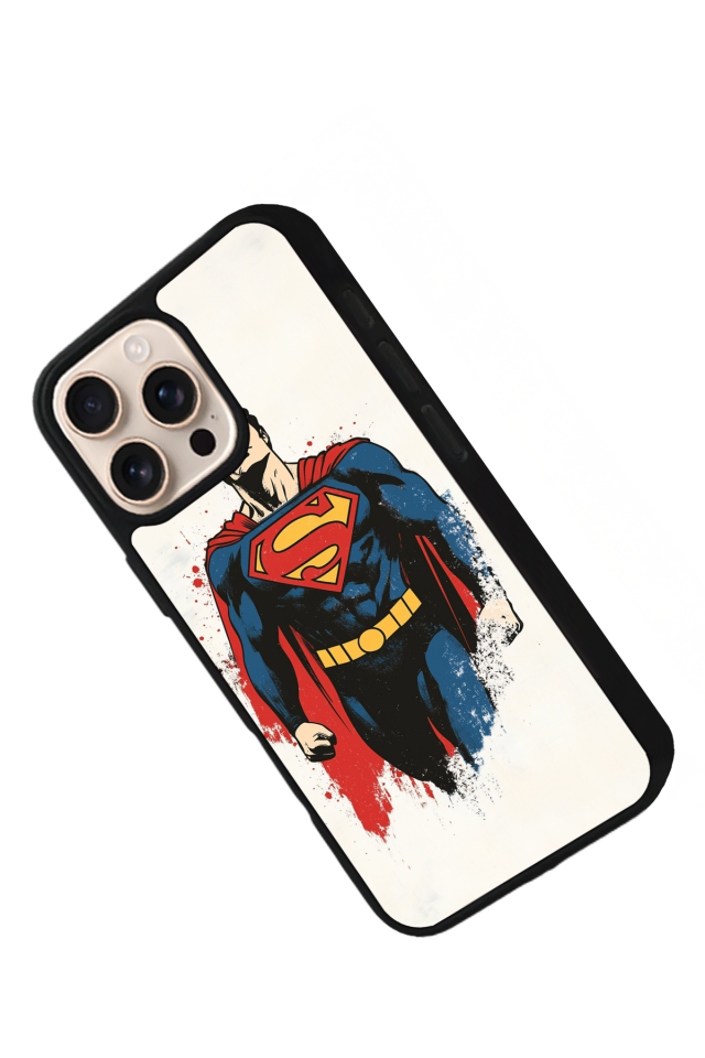 iPhone 14 Pro Uyumlu Superman Tasarımlı Glossy Premium Kılıf
