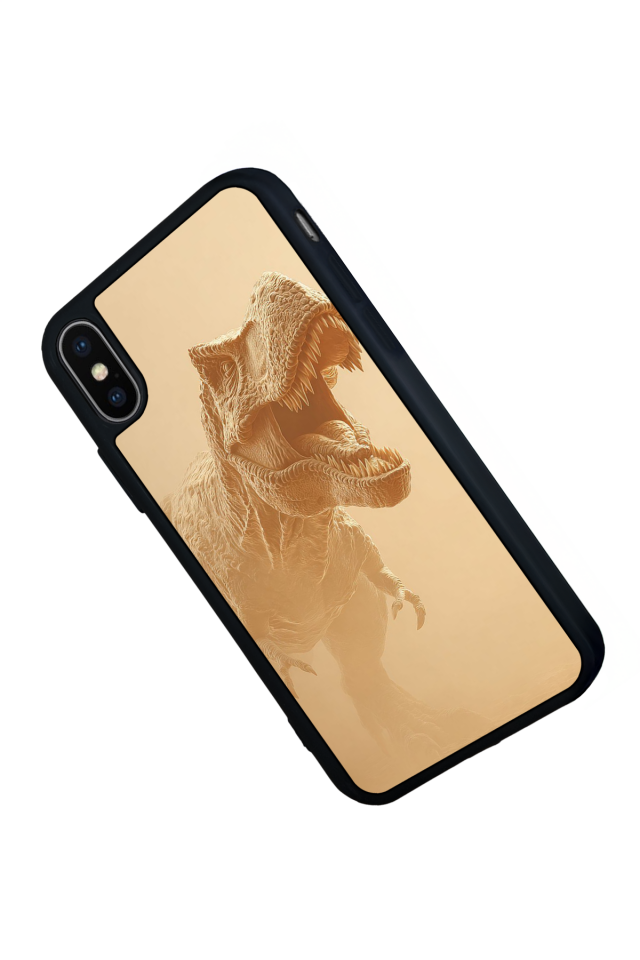 iPhone XS Max Uyumlu Dinazor Tasarımlı Glossy Premium Kılıf