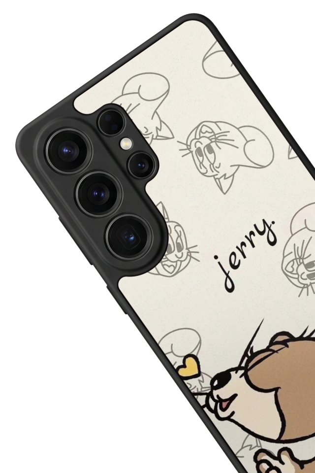 Samsung Galaxy S26 Ultra Uyumlu Tom And Jerry Tasarımlı Glossy Premium Kılıf