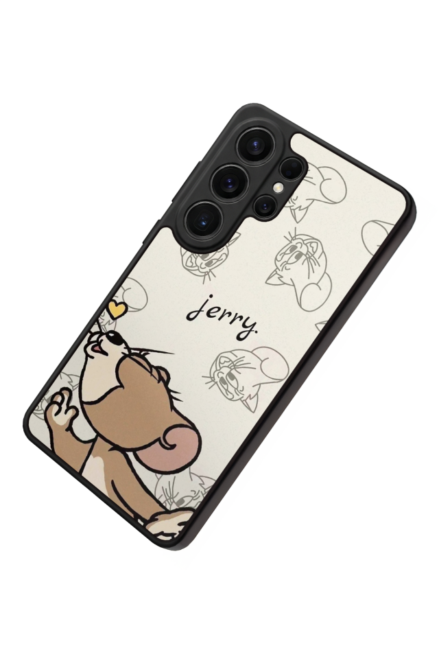 Samsung Galaxy S26 Ultra Uyumlu Tom And Jerry Tasarımlı Glossy Premium Kılıf