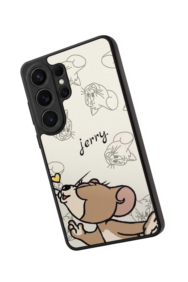 Samsung Galaxy S26 Ultra Uyumlu Tom And Jerry Tasarımlı Glossy Premium Kılıf
