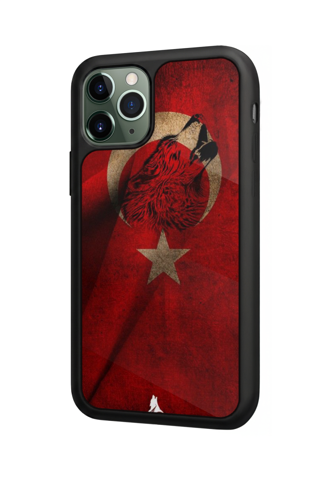 iPhone 11 Pro Max Uyumlu Türk Bayragi Tasarımlı Glossy Premium Kılıf