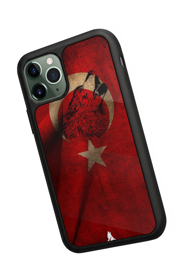 iPhone 11 Pro Max Uyumlu Türk Bayragi Tasarımlı Glossy Premium Kılıf