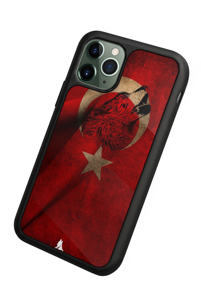 iPhone 11 Pro Max Uyumlu Türk Bayragi Tasarımlı Glossy Premium Kılıf