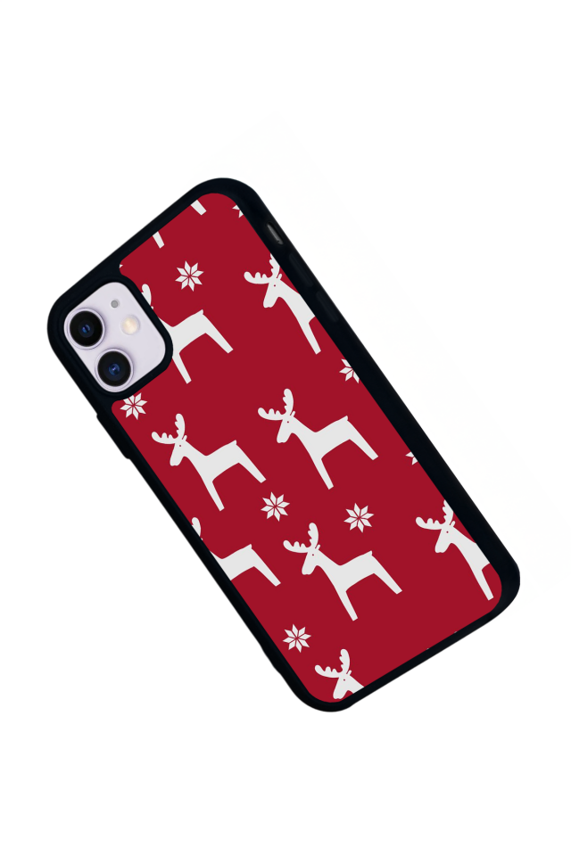 iPhone 11 Uyumlu Yilbasi Christmas Tasarımlı Glossy Premium Kılıf