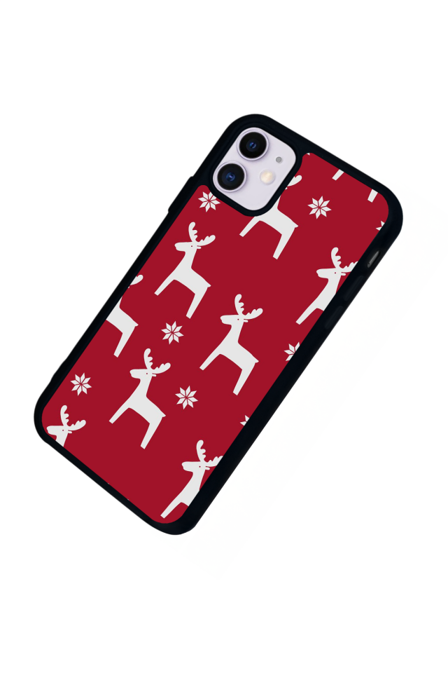 iPhone 11 Uyumlu Yilbasi Christmas Tasarımlı Glossy Premium Kılıf