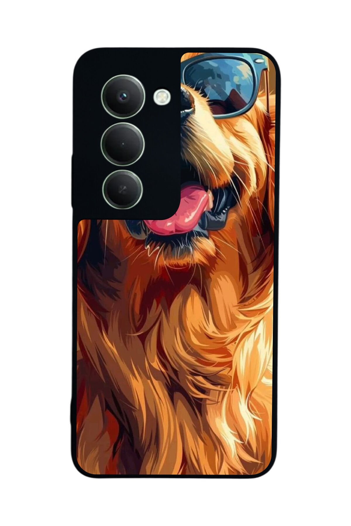 Xiaomi Redmi 15 5G Uyumlu Golden Kopek Tasarımlı Glossy Premium Kılıf