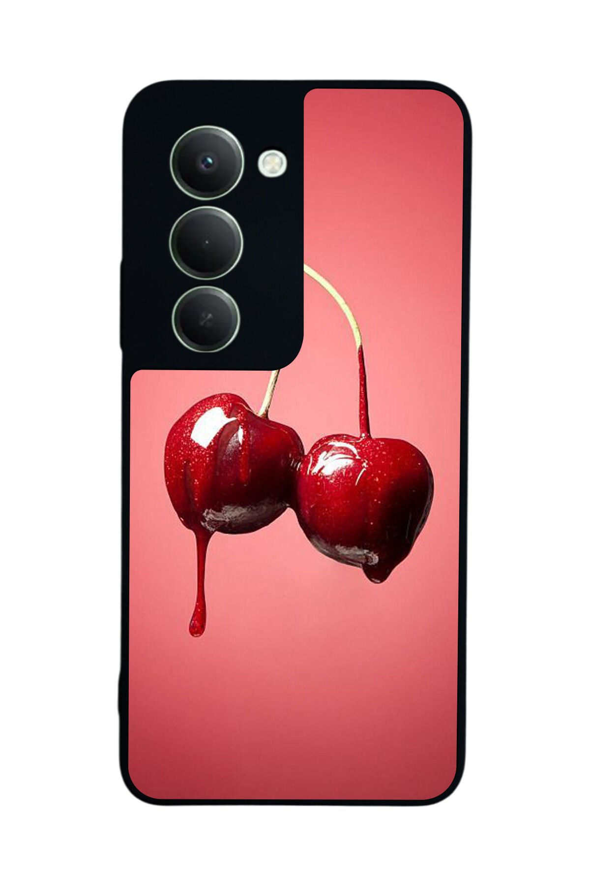 Xiaomi Redmi 15 5G Uyumlu Kiraz Tasarımlı Glossy Premium Kılıf