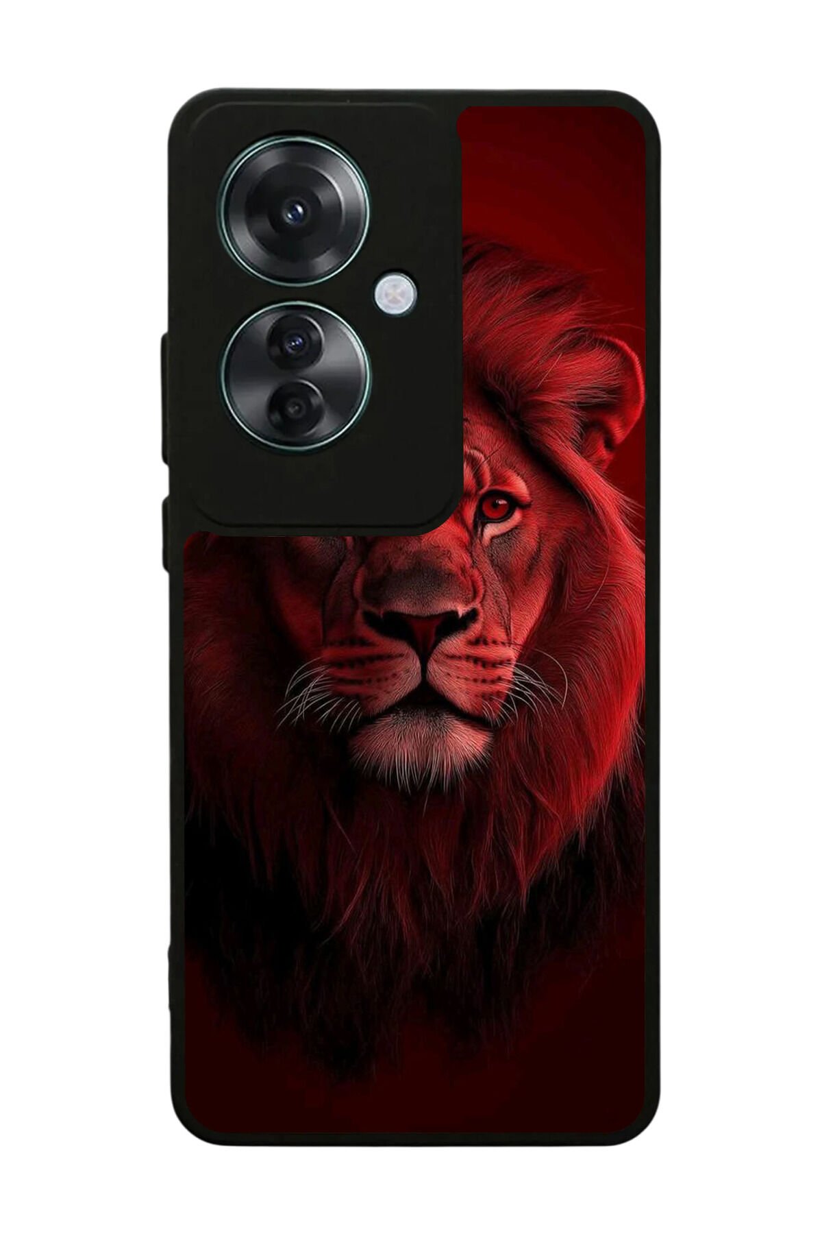 Oppo Reno 11F Uyumlu Aslan Tasarımlı Glossy Premium Kılıf