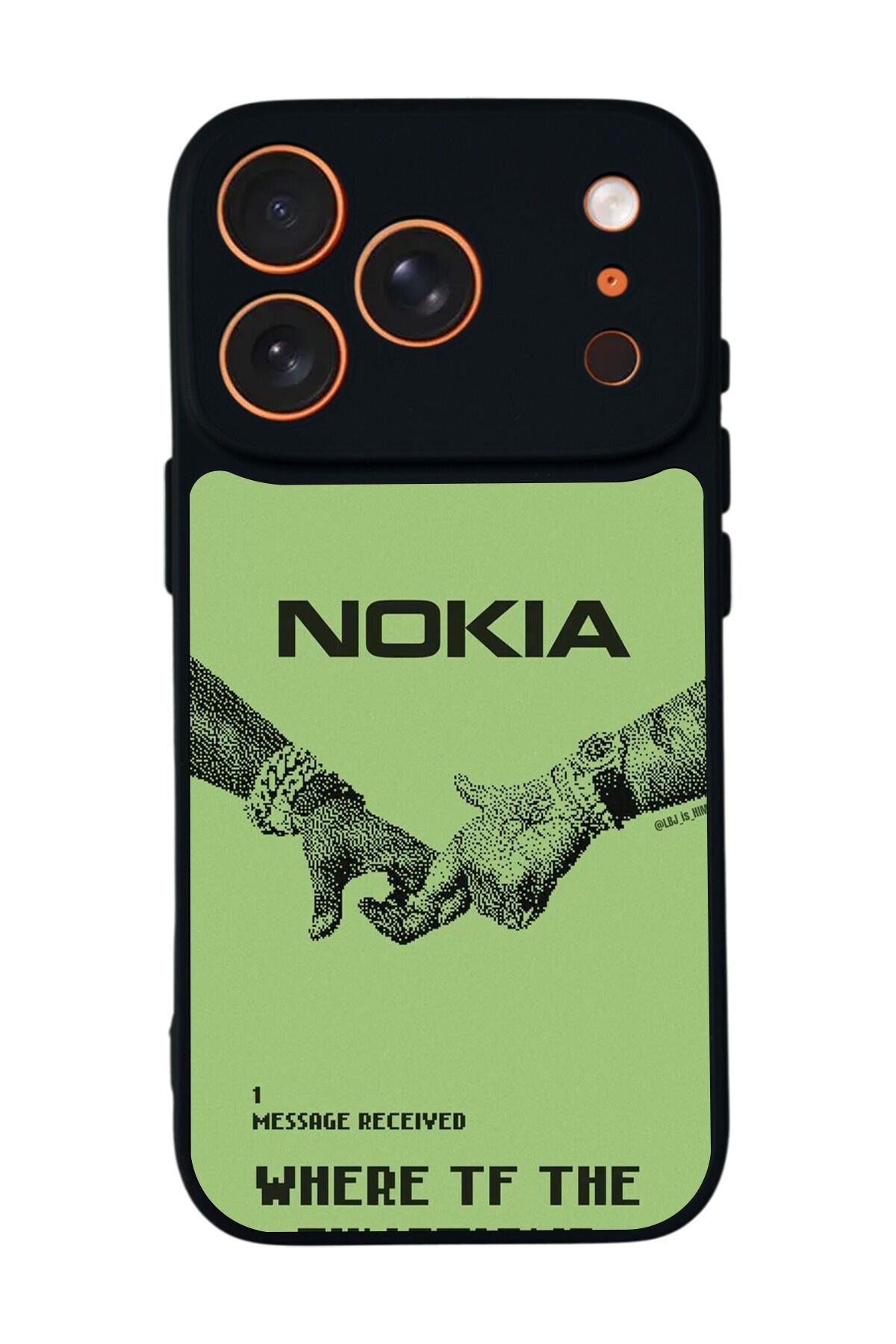 iPhone 17 Pro Uyumlu Nokia Tasarımlı Glossy Premium Kılıf