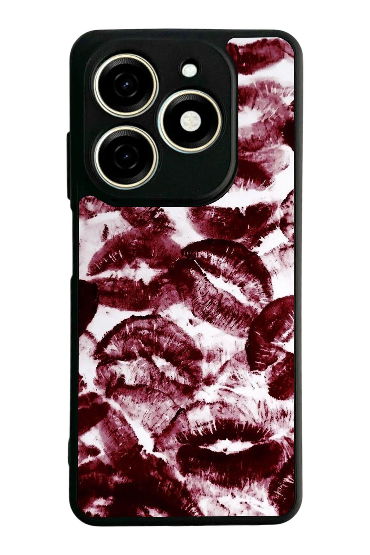 Infınıx Smart 8 Pro Uyumlu Dudak Tasarımlı Glossy Premium Kılıf