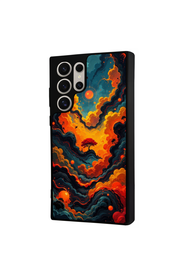 Samsung Galaxy S22 Ultra Uyumlu Abstract Tasarımlı Glossy Premium Kılıf