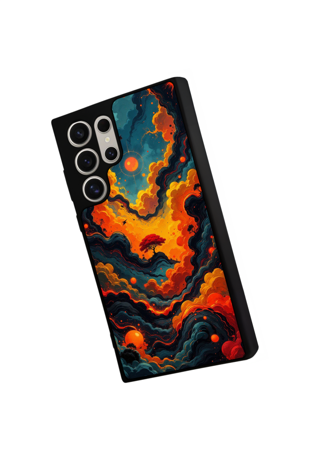 Samsung Galaxy S22 Ultra Uyumlu Abstract Tasarımlı Glossy Premium Kılıf