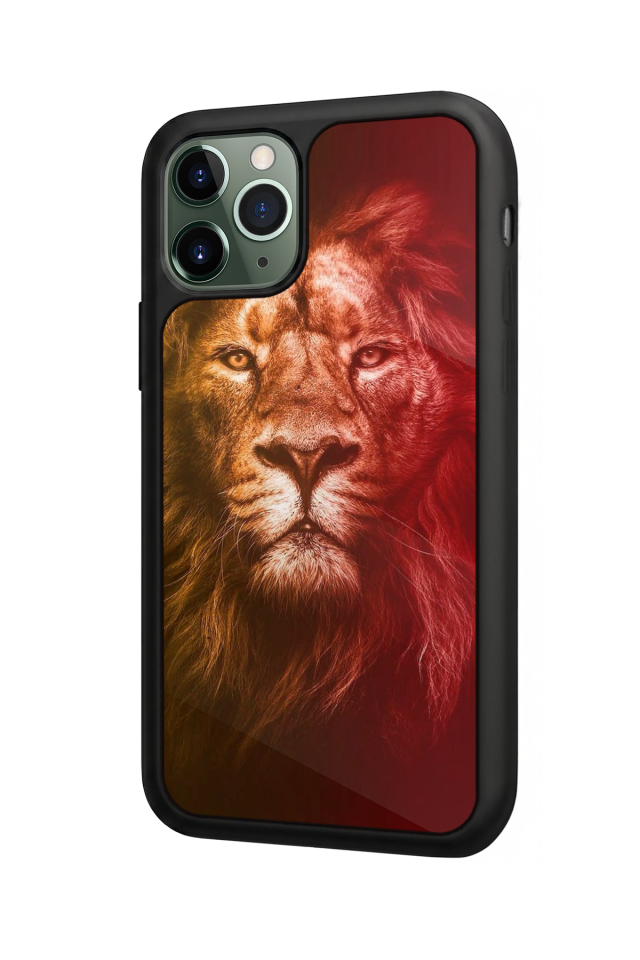 iPhone 11 Pro Uyumlu Aslan Tasarımlı Glossy Premium Kılıf