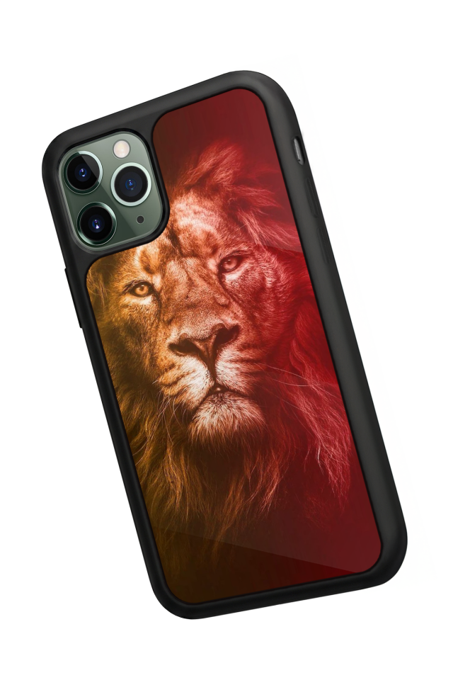 iPhone 11 Pro Uyumlu Aslan Tasarımlı Glossy Premium Kılıf