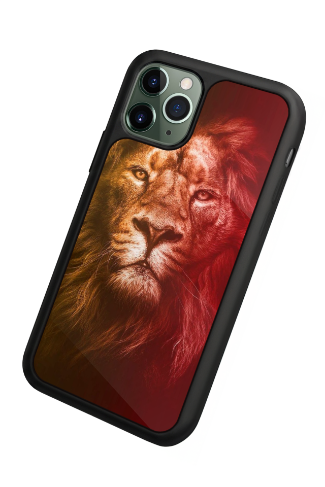 iPhone 11 Pro Uyumlu Aslan Tasarımlı Glossy Premium Kılıf