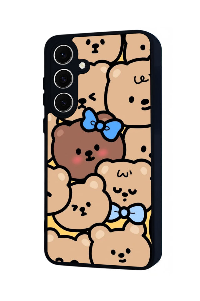 Samsung Galaxy S24 FE Uyumlu Ayı Tasarımlı Glossy Premium Kılıf