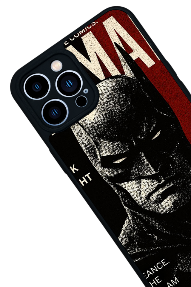 iPhone 13 Pro Max Uyumlu Batman Tasarımlı Glossy Premium Kılıf