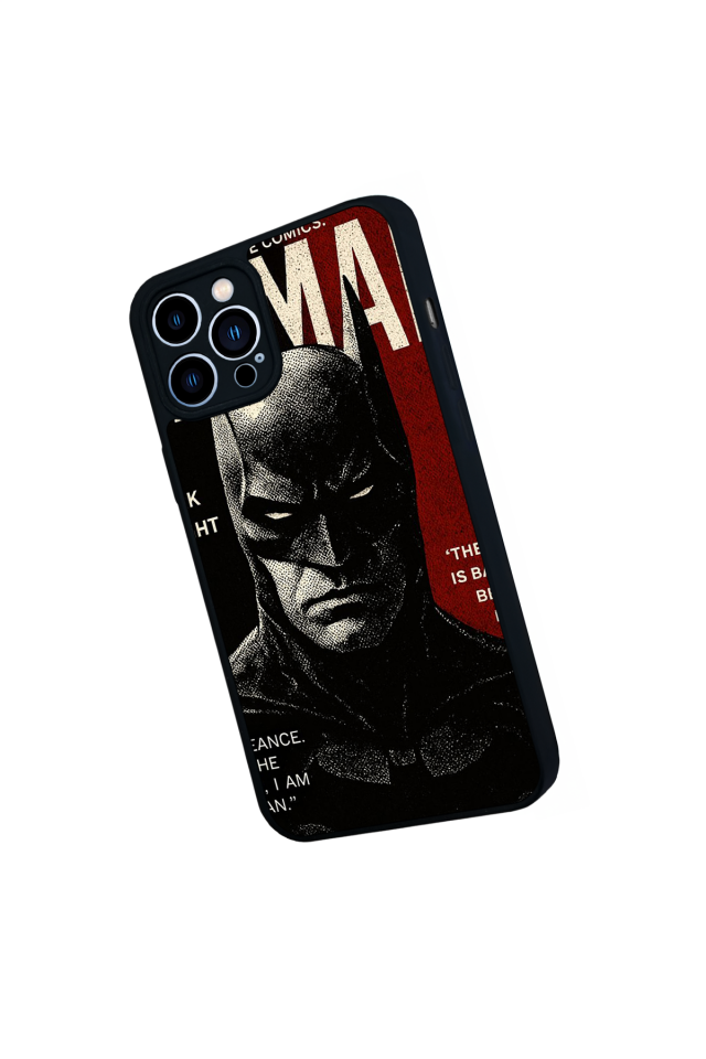 iPhone 13 Pro Max Uyumlu Batman Tasarımlı Glossy Premium Kılıf