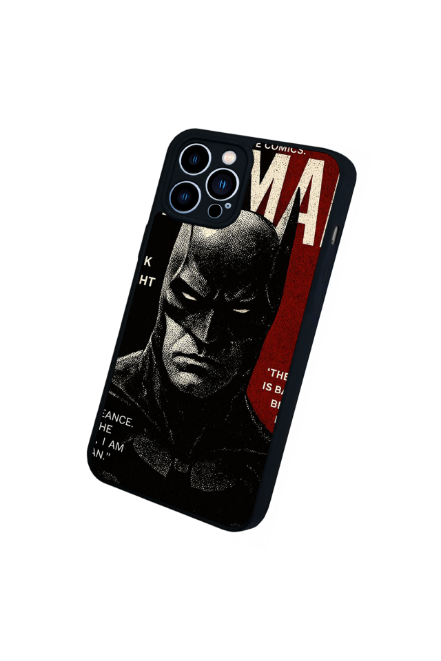 iPhone 13 Pro Max Uyumlu Batman Tasarımlı Glossy Premium Kılıf