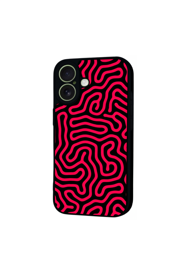 iPhone 17 Uyumlu Çizgi Sanatı Tasarımlı Glossy Premium Kılıf