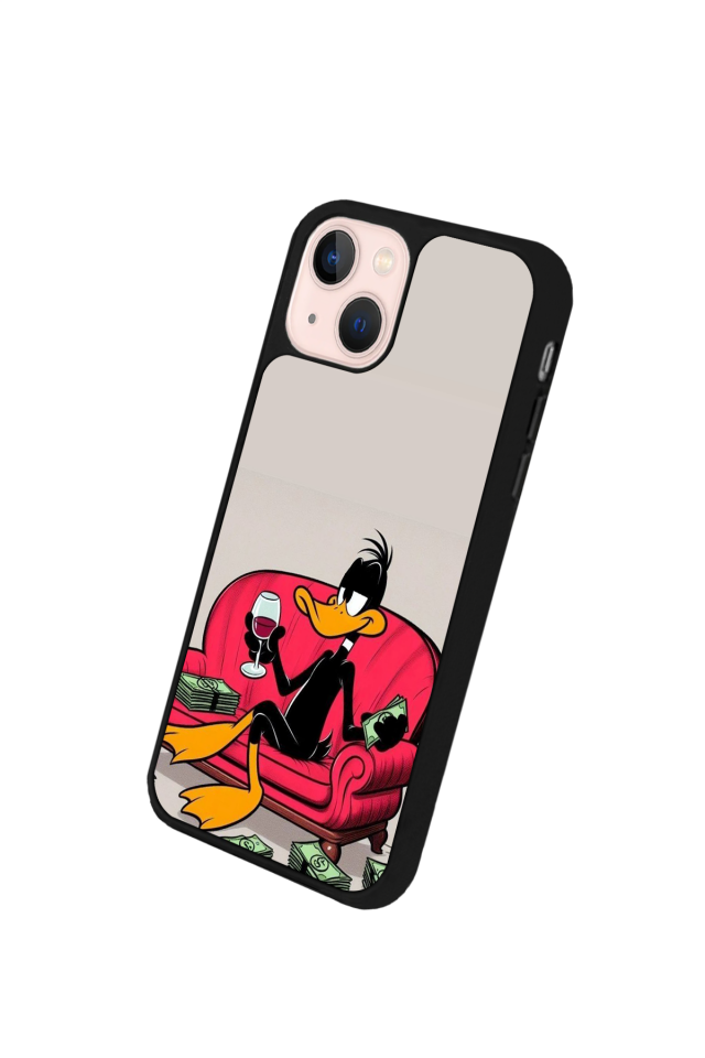iPhone 13/14 Uyumlu Daffy duck Tasarımlı Glossy Premium Kılıf