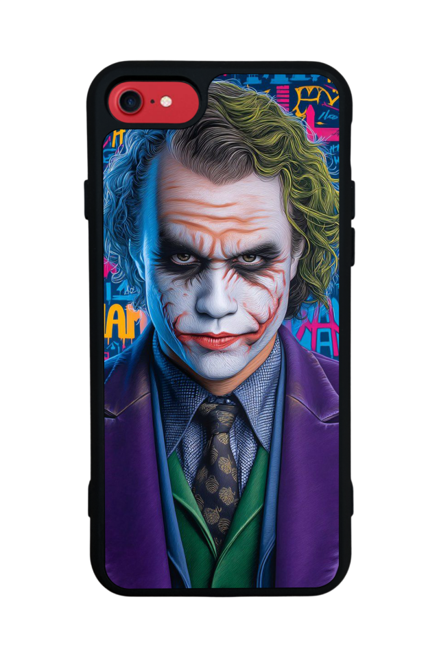 iPhone SE Uyumlu Joker Tasarımlı Glossy Premium Kılıf