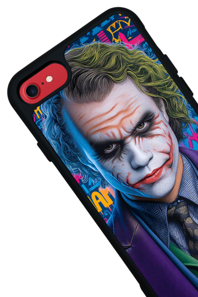 iPhone SE Uyumlu Joker Tasarımlı Glossy Premium Kılıf