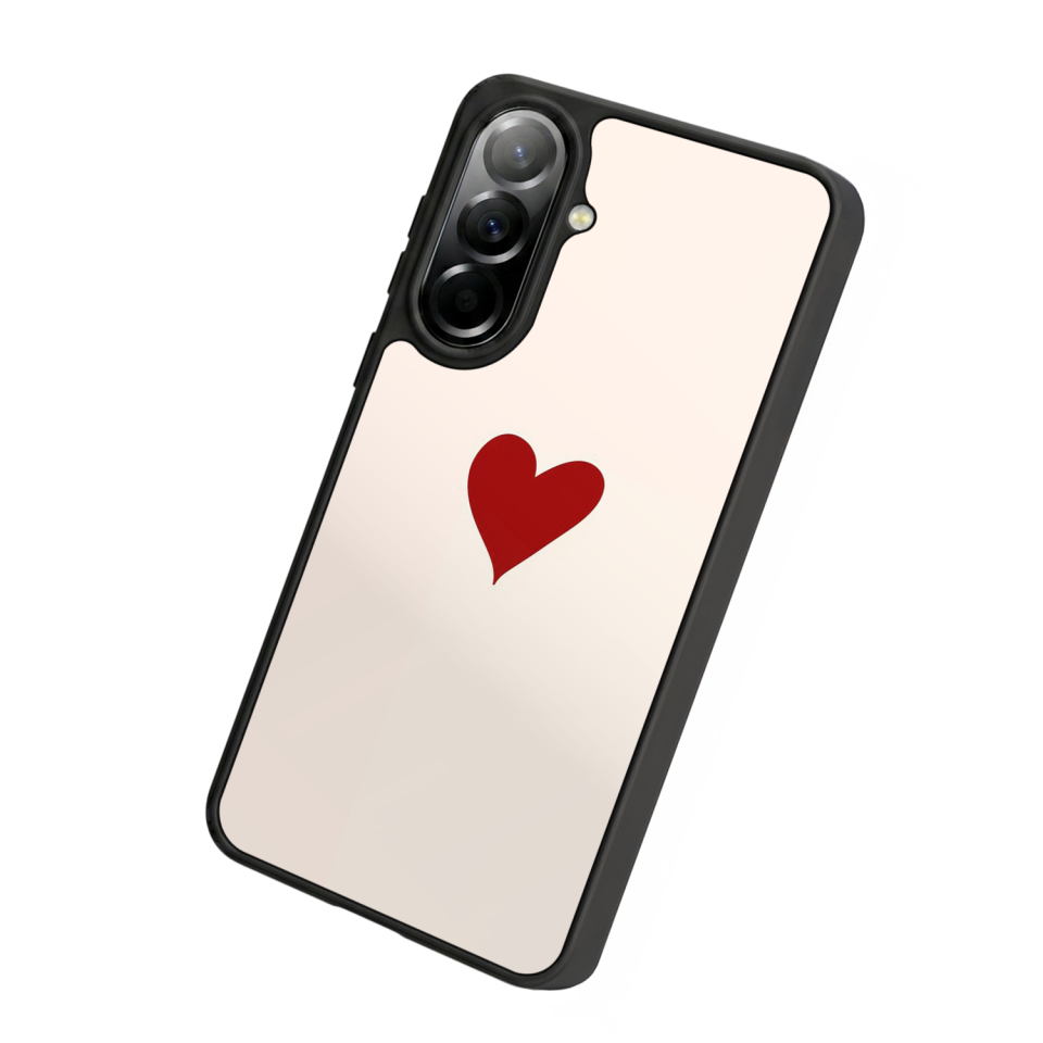 Samsung Galaxy A57 Uyumlu Kalp Love Tasarımlı Glossy Premium Kılıf