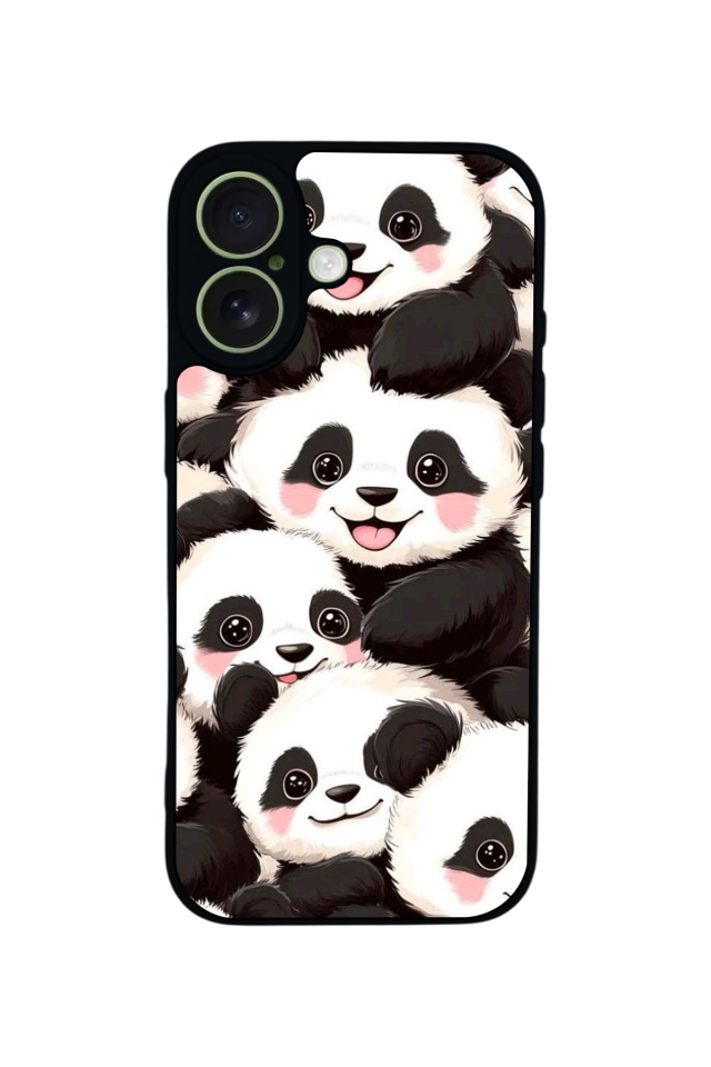 iPhone 17 Uyumlu Panda Tasarımlı Glossy Premium Kılıf
