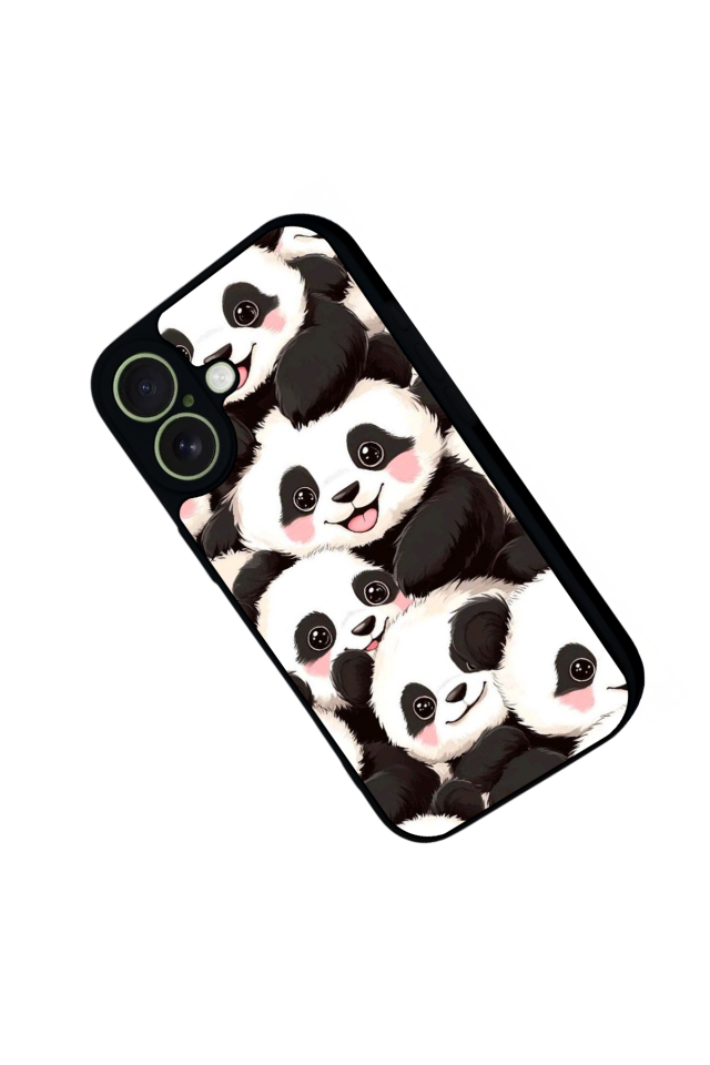 iPhone 17 Uyumlu Panda Tasarımlı Glossy Premium Kılıf
