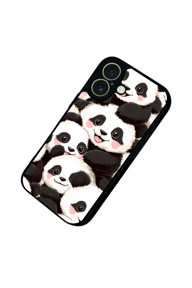 iPhone 17 Uyumlu Panda Tasarımlı Glossy Premium Kılıf