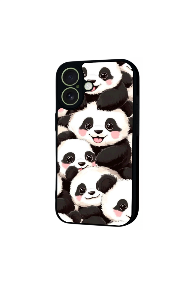 iPhone 17 Uyumlu Panda Tasarımlı Glossy Premium Kılıf
